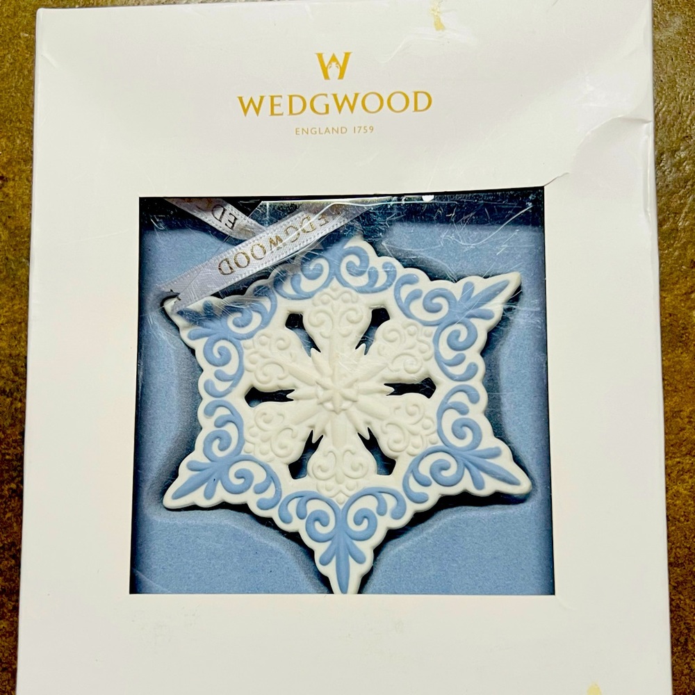 Wedgewood Snowflake Christmas Ornament